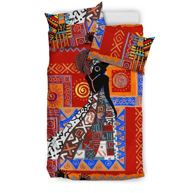 Juego de cama con estampado africano