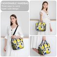 thumbnail image 6 of OBREWU Blue Lemon Women's Insulated Leakproof Large Lunch Bag, Oxford Cloth, 6 of 7