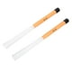 thumbnail image 1 of 1 Par De Cepillos De Tambor De Nylon Profesional Variedad De Sonido Mejorada Con Ergonómico Pincel De Percusión Portátil Para Kits De Batería Y Cajón, 1 of 7