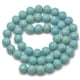 thumbnail image 2 of Cielo Azul 8mm Riverstone Ronda De Piedras Preciosas Perlas Filamento Flojo De 15,5 Pulgadas, 2 of 4