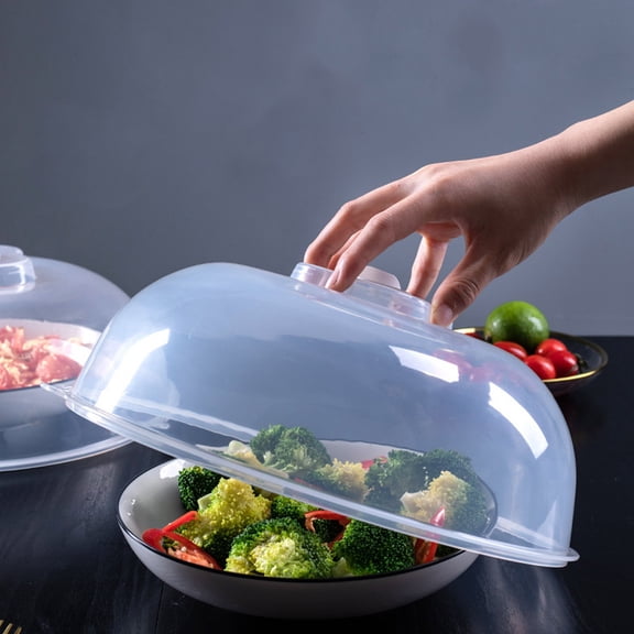 microwave splatter dome Microwave Plate Cover Easy Grip Microwave Splatter Guard Lid With Steam Vent Dishwasher Safe