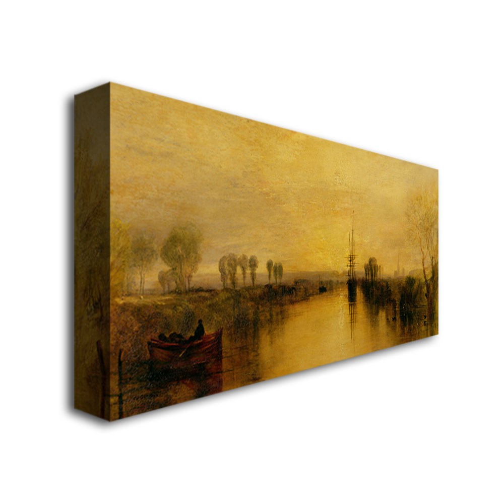 Trademark Fine Art "Chichester Canal, 1829" Canvas Wall Art by Joseph Turner