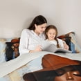 thumbnail image 4 of Castle Fairy Western Black Cowgirl King Size Comforter Sets 3pcs,Vintage Southwestern Comforters King Size,Brown Blue,Grey Reversible,1 Comforter and 2 Pillowcases, 4 of 6