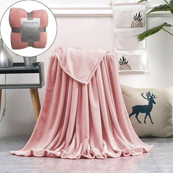 HomelyJoy Fluffy Throw Blanket for Women - Super Soft & Warm Fleece Blanket, Lightweight Cozy All Season - Pink Gifts for Women, Christmas, Birthday (28x40 Inches)