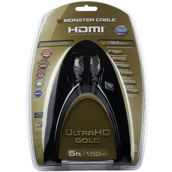 Cable HDMI Monster Gold Advanced de alta velocidad de 1,5 m con Ethernet