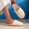 thumbnail image 2 of XUNKUSGA Women's House Slippers Lightweight Soft Cozy Closed‑Toe House Shoes for Women Comfortable Indoor Outdoor Womens Slippers for All‑Season Beige 6.5, 2 of 7