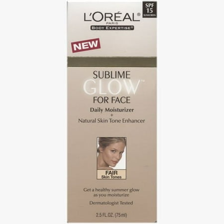 L'Oreal Glow Face Moist+Skintone Enhancer Spf# 15 Fair 2.5