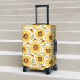 thumbnail image 6 of Fuzoiu Watercolor With Sunflowers Print Suitcase Cover,Washable Luggage Covers for Suitcase,Elastic Luggage Protector Cover,Scratch Resistant Travel Suitcase Covers-Medium, 6 of 7