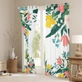 thumbnail image 3 of Tropical Floral Curtains & Drapes Botanical Leaves Green Plant 30%-50% Blackout Curtains Watercolor Flowers Curtains Adults Hawaiin Style Window Curtains,38Wx54L, 3 of 5