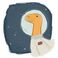 thumbnail image 2 of Vess, June Erica 12x12 White Modern Wood Framed Museum Art Print Titled - Space Dino I, 2 of 4