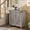 Rustic Gray, variant on GAOMON Farmhouse Sideboard Buffet Cabinet, Sideboard With Solid Wood Countertop/Barn Doors,Cabinet with 2 Doors and Adjustable Shelves for Living Room, Dining Room ,Rustic Gray