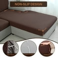 thumbnail image 3 of CZL 100% Waterproof Magic Sofa Cover for Living Room, Leakproof Sectional Couch Cover L Shape, Stretch Jacquard Universal Sofa Slipcover Seat Cushion Cover(Chaise Cover, Small, Brown), 3 of 10