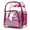 Hot Pink, variant on Heavy Duty Clear Backpack Durable See Through Student Transparent School Bookbag Deluxe High Quality Travel Daypack Hot Pink