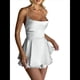 thumbnail image 2 of Mono Elegante de Satén para Mujer, de Verano, Sin Mangas, con Espalda Descubierta, Tirantes Finos y . M, 2 of 8