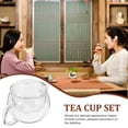 thumbnail image 5 of Strainer Filter Glass Cups Set Coffee Mugs Tea with Infuser Strainers for Loose Single Three Piece Suit, 5 of 6