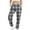 Gray, variant on Xixinqiwan Womens Fleece Plaid Sweatpants High Waisted Baggy Workout Jogger Pants Casual Comfy Yoga Pants with Pockets