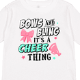 thumbnail image 4 of Inktastic Bows and Bling Its a Cheerleading Thing Girls Long Sleeve Toddler T-Shirt, 4 of 5