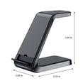 thumbnail image 3 of cpengpj Clearance Wireless Charging Station 3 In 1 Charging Station For Multiple Devices 15W Wireless Charger Stand IOS/Android, 3 of 9