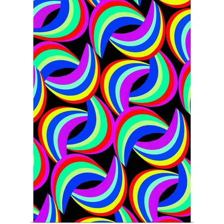Great BIG Canvas | Rolled Louisa Knight Poster Print entitled Rainbow Print