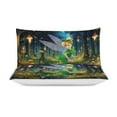 thumbnail image 3 of Tinker Bell Three Piece Bedding Set 86"x70" Tinkerbell Bed Sheet and 2 Pillowcases Gifts for Girls Boys Teens, 3 of 7