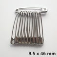 thumbnail image 1 of 12 Uds. De alfileres de seguridad de alta calidad, Clip de papel, herramientas de costura DIY, agujas de Metal dorado y plateado, broche de alfiler de seguridad grande, accesorios LFR06 Tan Jianjun unisex, 1 of 2