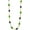 Yellow Gold, variant on 14K Gold Bamboo Bead Necklace, Vintage Green Jade and Shell Bead Design Necklace, Timeless Jewelry for Women