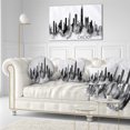 thumbnail image 3 of Designart Chicago Black Silhouette - Cityscape Painting Throw Pillow - 12x20, 3 of 5