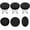Black, variant on QIAOIDEA 6 Pack Beige Stool Covers 12-18in Non-Slip Elastic Stretch Warm & Airy for Home
