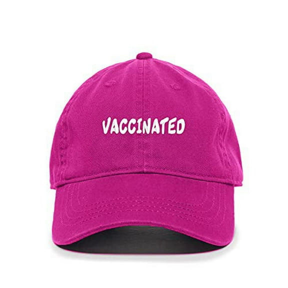 Tech Design Vaccinated Baseball Cap Embroidered Cotton Adjustable Dad Hat