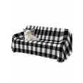 thumbnail image 2 of Farmhouse Checkered Couch Cover Sofa Covers 3 Cushion Sectional Couch, Black White Buffalo Plaid Washable Sofa Covers Slipcover Sectional Sofa Cover, Furniture Protector 71"x150", 2 of 9