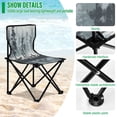 thumbnail image 4 of Outdoor Folding Chair 14.46x14.46x22.83 Inches, Camping Folding Chair Easy to Carry Ideal for Outdoor Picnics Camping Park Fishing Lovely Forest Animals, 4 of 8
