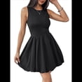 thumbnail image 3 of Vestidos para Mujer, Informales, Sin Mangas, con Espalda Descubierta, Cuello Redondo, Minivestido Corto con , Vestido Veraniego Negro XL, 3 of 10