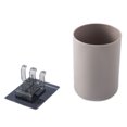 thumbnail image 1 of ziyahi 2Pcs/set Wall-mounted Toothbrush Holder Organizer Environment-friendly Plastic Toothpaste Wash Cup Mug, 1 of 9