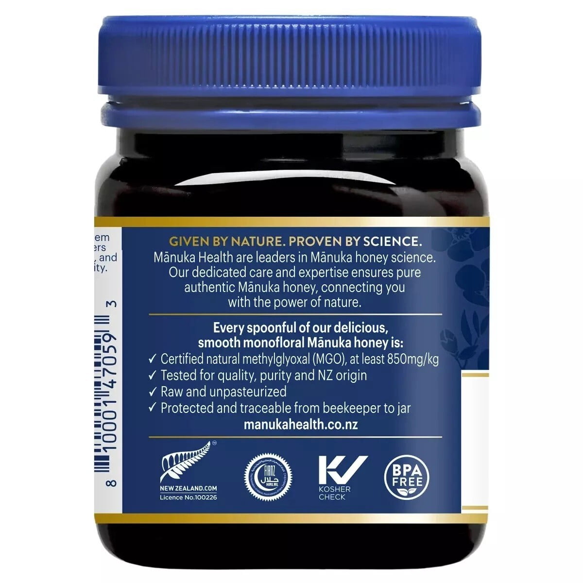 Manuka Health UMF 20+ (MGO 850+) Raw Manuka Honey
