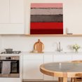 thumbnail image 6 of Red Grey Wall Art Painting on Canvas, Vintage Stripe Farmhouse Wood Grain Ombre Canvas Art Home Prints Wall Art Framed Modern Artwork for Living Room Bedroom Wall Decor 8x8in, 6 of 9