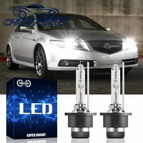 For Acura TL 2007-2014 D2S D2R 6000K White Xenon HID Low Beam Headlight Bulbs 2 Pack