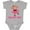 AC-Heather Grey, variant on Inktastic Nona's Girl Monkey Girls Baby Bodysuit