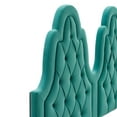 thumbnail image 5 of Modway Alexandria Tufted Performance Velvet Twin Platform Bed in Teal, 5 of 10