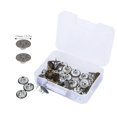 thumbnail image 3 of Kit de 120 boutons de rechange pour jeans et pantalons, fixations métalliques, accessoires vestimentaires, 3 of 4