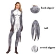 thumbnail image 3 of Disfraz de cosplay con estampado de lobo para mujer de Zawaland, traje de cobertura completa, mono de adulto, traje de carnaval Zentai con cola, traje de cosplay, 3 of 5