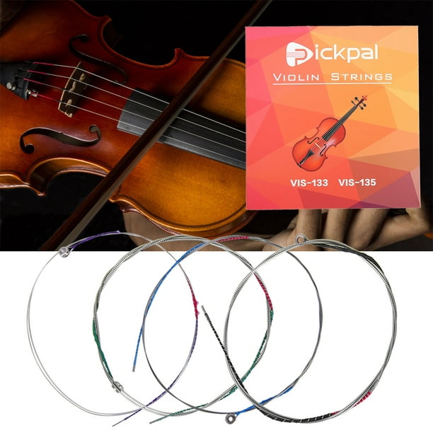 Lot de 3 jeux de cordes de violon de rechange en acier inoxydable