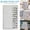White, variant on Blank List Checklist Reusable Planning Memo Board Chore List Slider Detachable Plastic Task List Planner Personal Daily Schedule Work Organizer Checklist 4.72x7.87 Inch (1Pcs)