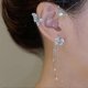 thumbnail image 2 of 2 piezas de pendientes con clip para mujer, sin perforación, con forma de rosa, para el hueso de la oreja, con clip para la oreja, con forma de mariposa - Código de modelo 616, 2 of 2