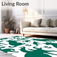 thumbnail image 2 of ODIKA 2'x3' Machine Washable Non-Slip Area Rug, Wilderness Creature Contemporary Art Floor High Traffic Rug, Green, 683643, 2 of 7