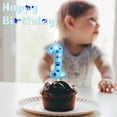 thumbnail image 5 of Blue dog paw 4 number birthday candle (number 4 candle), suitable for dog birthday number candles, blue party decorations, birthday cake decorations, 5 of 7