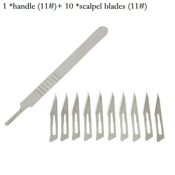Lefu 11pcs Carbon Steel Utility Blade Scalpel Blade DIY Cutting Hand Tools
