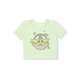 thumbnail image 7 of Star Wars Baby Yoda Baby Boy Long Sleeve Top, Short Sleeve T-shirt and Short Set, 3 Piece Outfit Set, Sizes 0/3-24 Months, 7 of 7