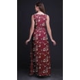 thumbnail image 5 of Bimba Robe Longue Maxi Sans Manches pour Femmes à Imprimé d'Oiseaux Style Chic - X-Grand, 5 of 5