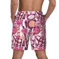 thumbnail image 4 of Uemuo Cute Girl Pattern Mens Swim Trunks Quick Dry Board Shorts with Mesh Lining, Stretch Beach Shorts Quick Dry No-Chafing Board Shorts-Medium, 4 of 9