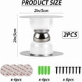 thumbnail image 2 of Huggeg 2 Pcs Attrape Magnétique pour Porte, Loquet Magnétique pour Porte de Véhicule Récréatif, Porte Magnétique en Silicone Sans Perçage, Loquet de Porte pour Moteur de Véhicule Récréatif Maison Compartiments de Bateau, RV AZ824-10026, 2 of 7